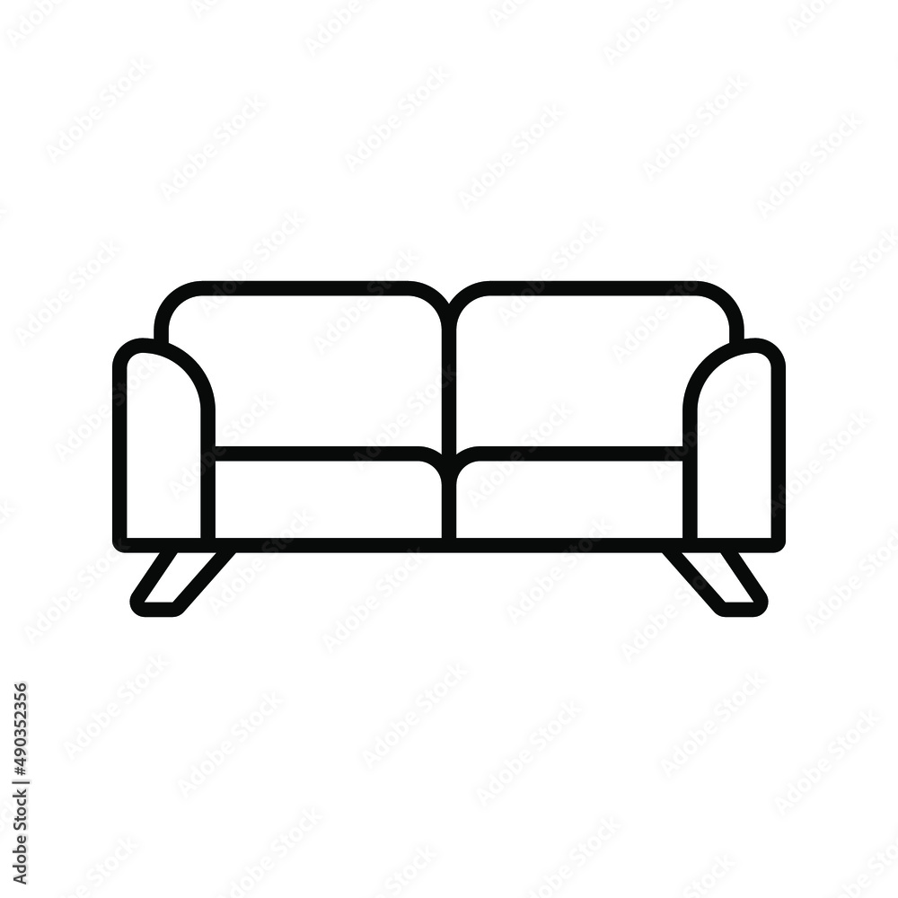 Couch icon. Sofa, furniture symbol, for graphic and web design. vector illustration Couch icon. Sofa, furniture symbol, for graphic and web design. vector illustration