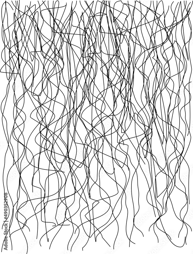 Obraz premium Random Abstract Chaotic Lines Y_2112002