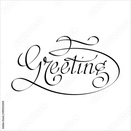 Greeting Hand Drawn Pen Ink Style M_2203001