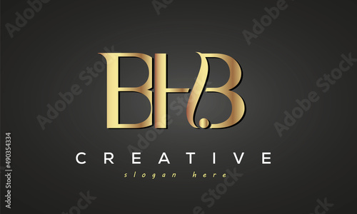 BHB creative luxury logo design photo