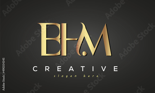 BHM creative luxury logo design photo