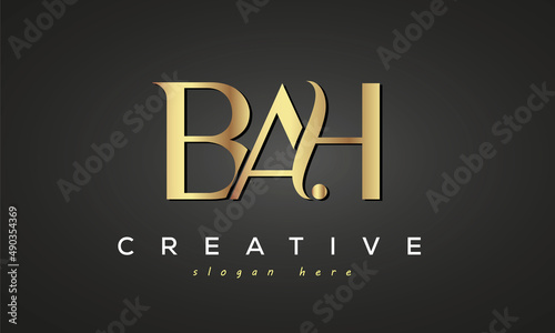 BAH creative luxury logo design