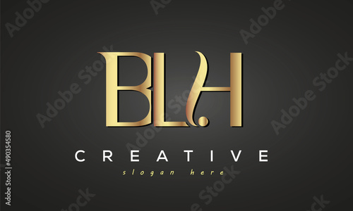 BLH creative luxury logo design photo