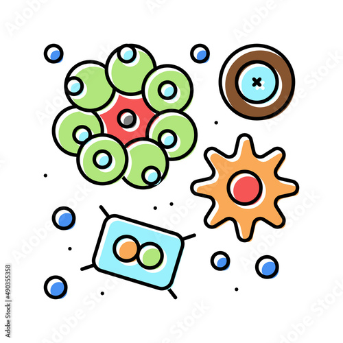 phytoplankton ocean color icon vector illustration