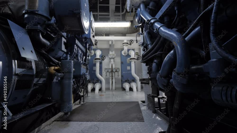  Between diesel generators in engine room