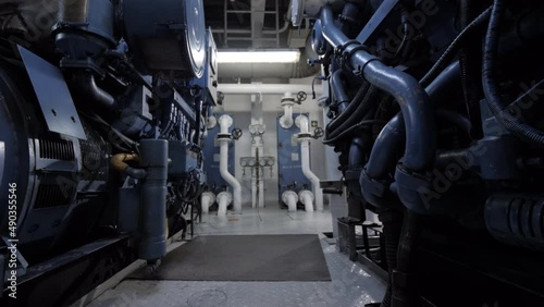  Between diesel generators in engine room