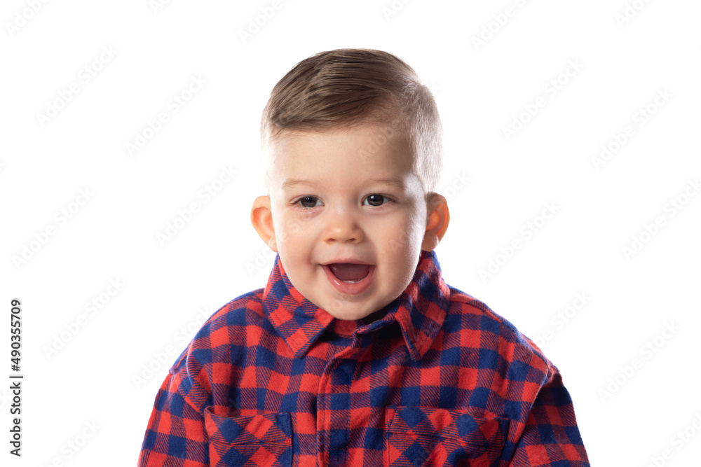 Little baby boy in stylish casual clothing smiling Little baby boy in stylish casual clothing smiling