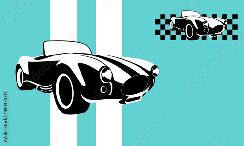 Retro Vehicle Car, musclecar