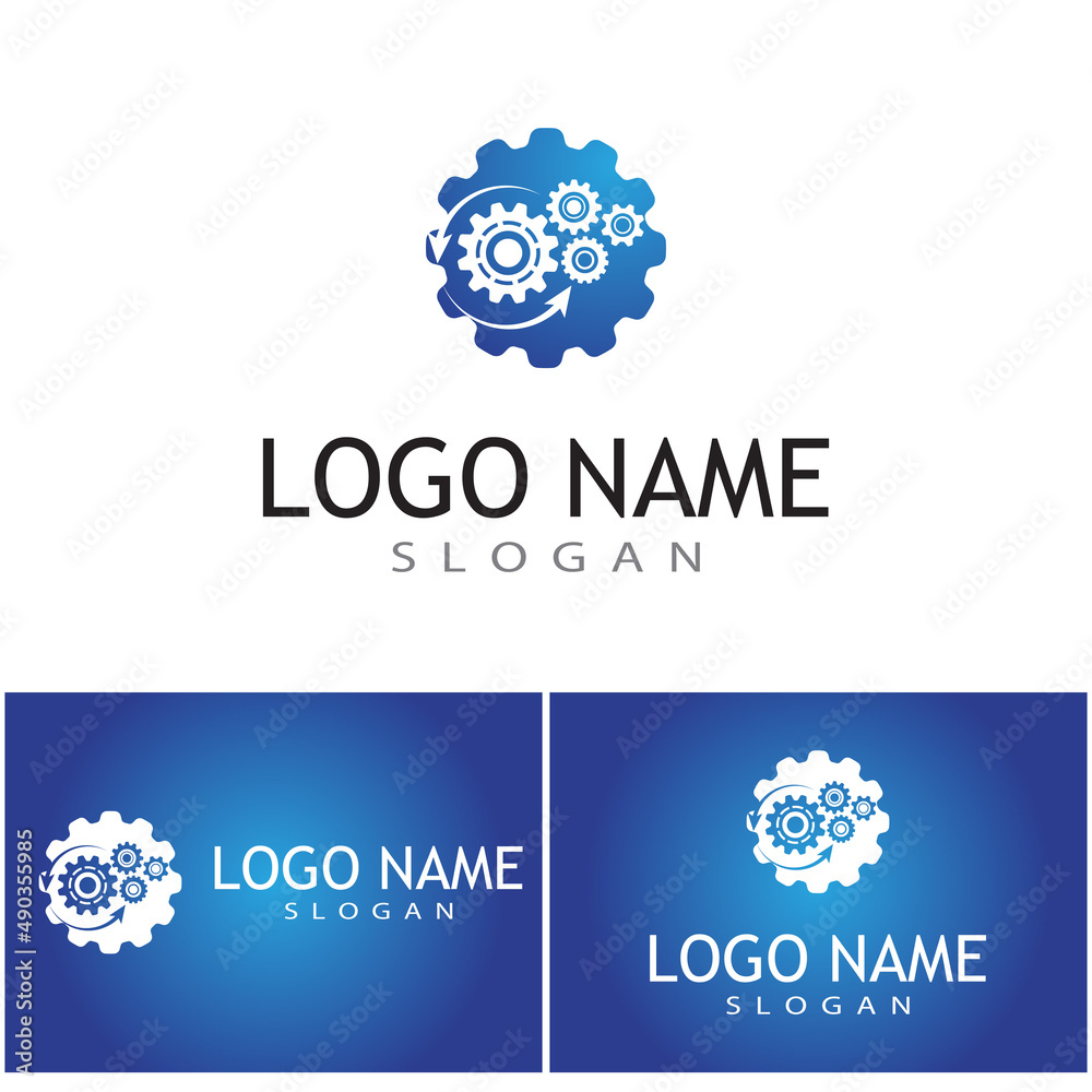 Gear Logo Template vector icon illustration design Gear Logo Template vector icon illustration design