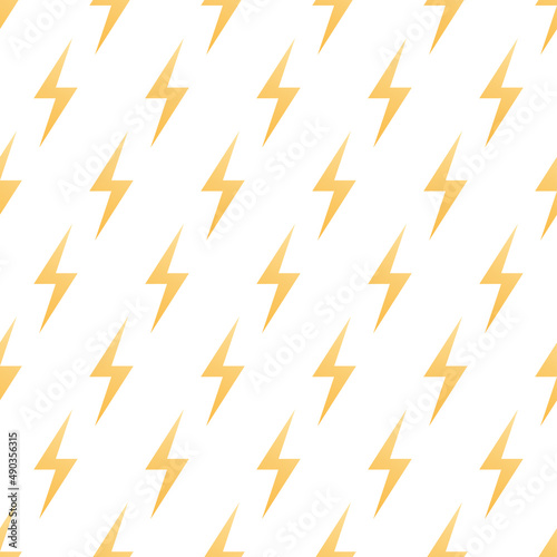 Wireless charger icon. Energy lightning power recharge symbol. Vector seamless pattern