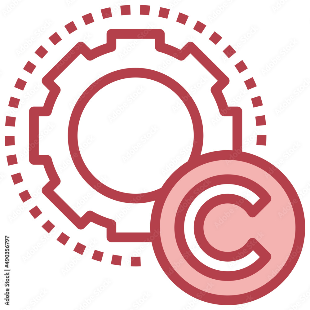 SETTINGS red line icon,linear,outline,graphic,illustration SETTINGS red line icon,linear,outline,graphic,illustration
