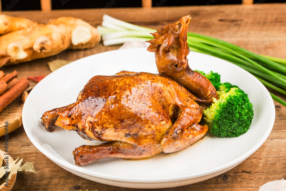 A Chinese delicacy: soy sauce chicken A Chinese delicacy: soy sauce chicken