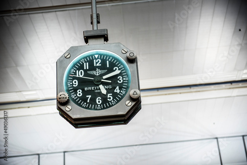 Terminal clock at airport