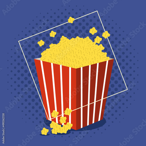 pop corn in box