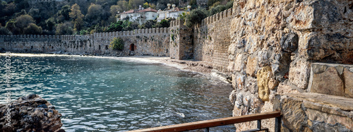 Alanya castle. Fortress. Fortification. Alaeddin Keykubad. Turkey. Mediterranean Sea. photo