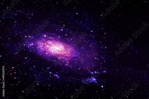 Beautiful  bright  distant galaxy. Background texture. Elements of this image furnished by NASA