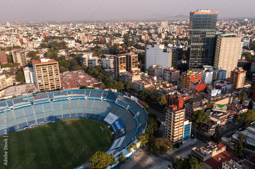 Estadio Ciudad de los Deportes antes Estadio Azul. CDMX, Enero de 2022 Stock Photo Adobe Stock
