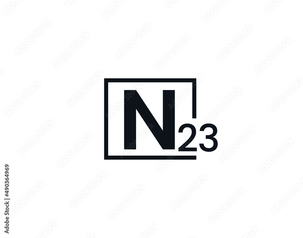 N23, 23N Initial letter logo N23, 23N Initial letter logo