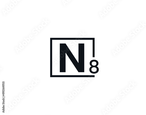 N8, 8N Initial letter logo