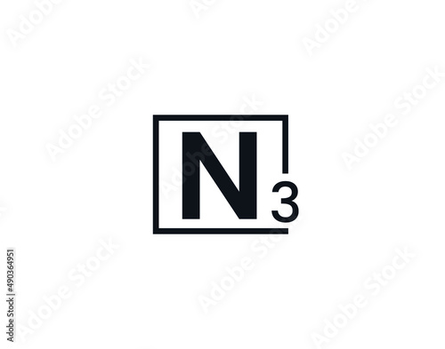 Free Download N3, 3N Initial letter logo - GFXLoad