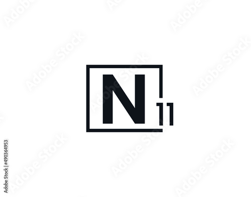 N11, 11N Initial letter logo photo