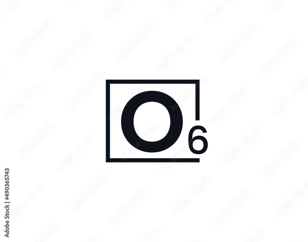O6, 6O Initial letter logo O6, 6O Initial letter logo