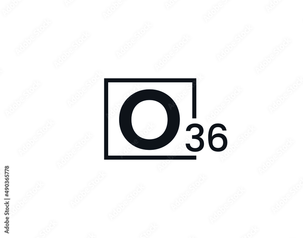 O36, 36O Initial letter logo O36, 36O Initial letter logo