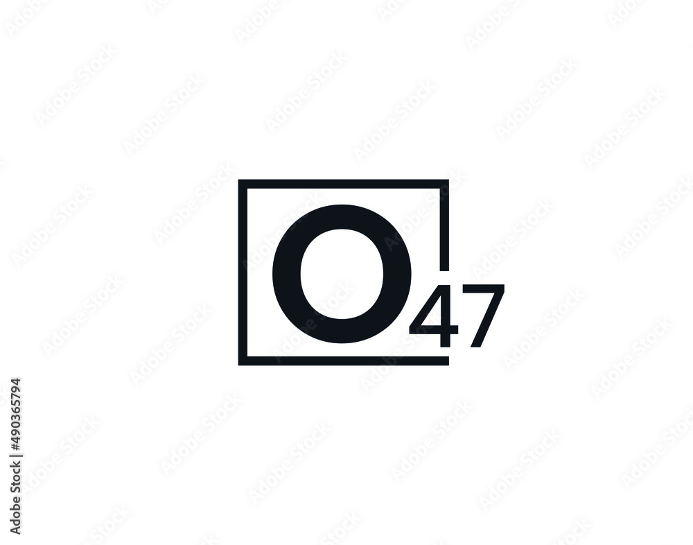 O47, 47O Initial letter logo O47, 47O Initial letter logo