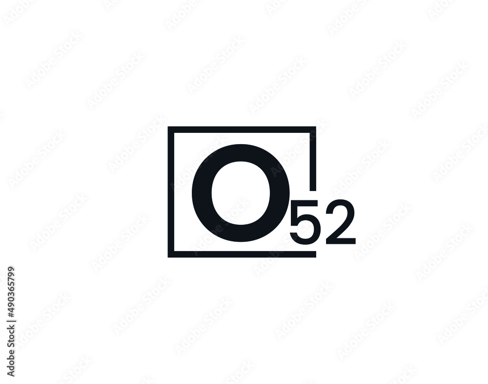 O52, 52O Initial letter logo O52, 52O Initial letter logo