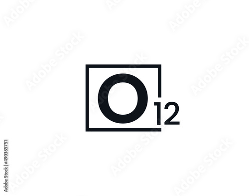 O12, 12O Initial letter logo photo
