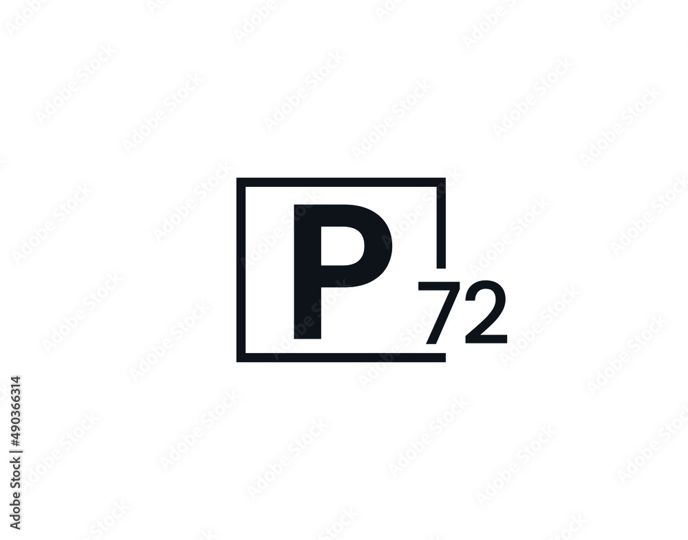 P72, 72P Initial letter logo P72, 72P Initial letter logo