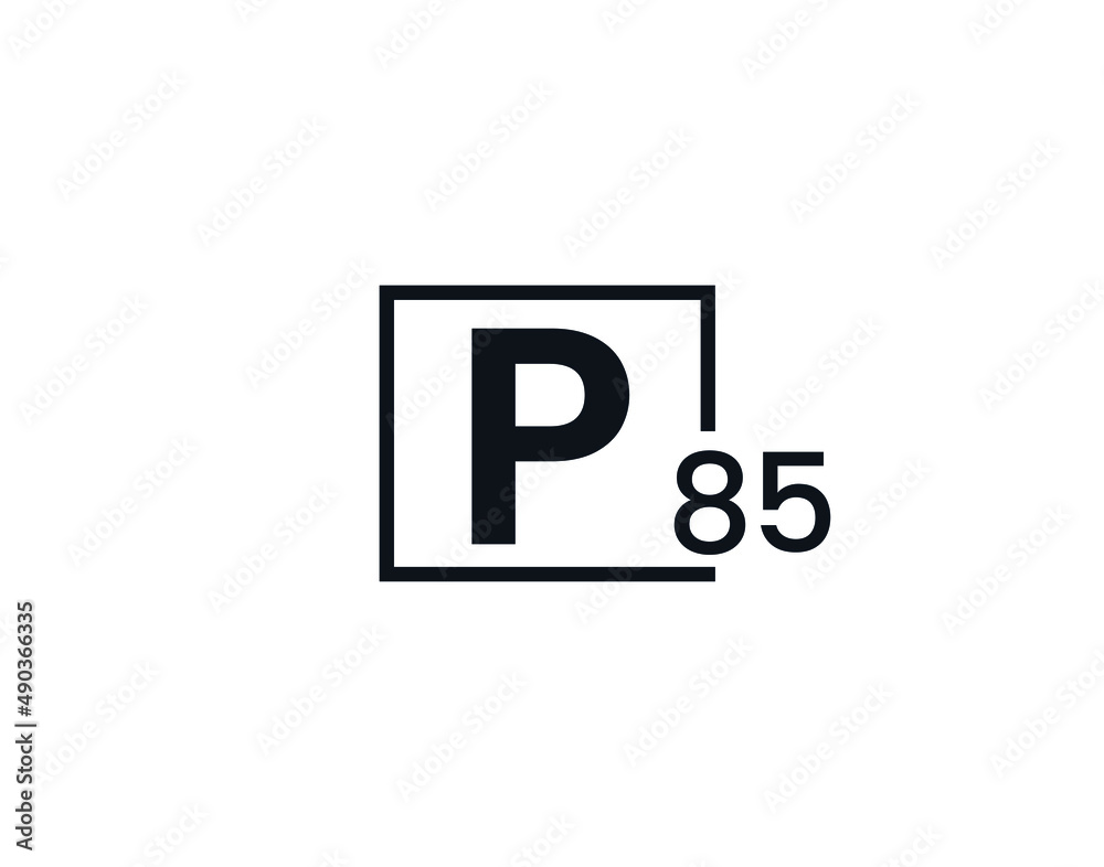 P85, 85P Initial letter logo P85, 85P Initial letter logo