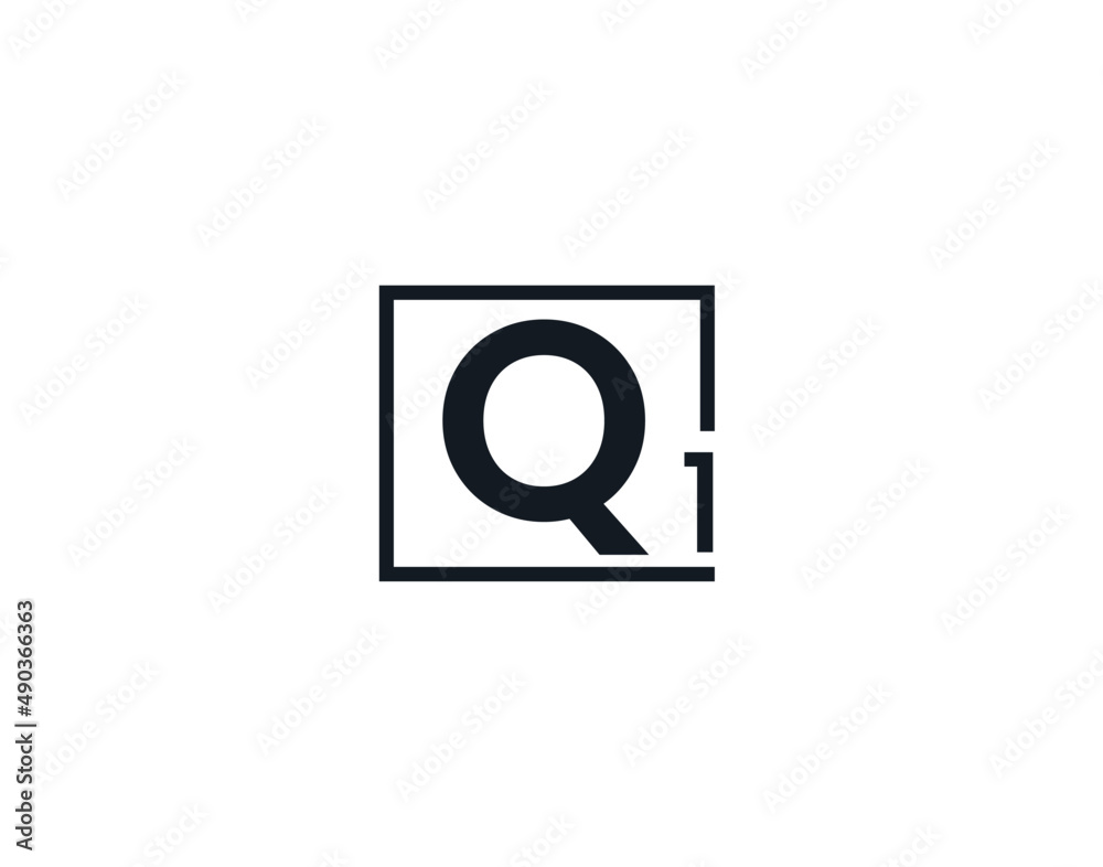 Q1, 1Q Initial letter logo Q1, 1Q Initial letter logo