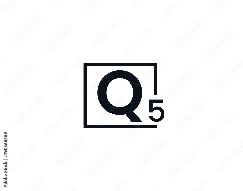 Q5, 5Q Initial letter logo