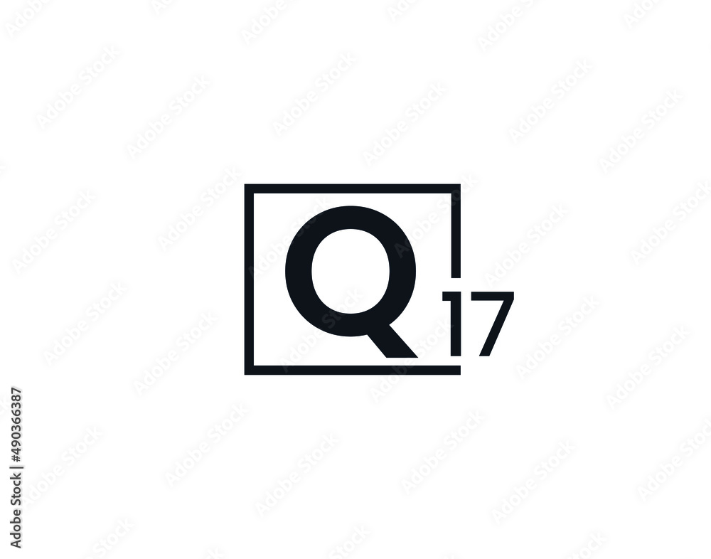 Q17, 17Q Initial letter logo Q17, 17Q Initial letter logo
