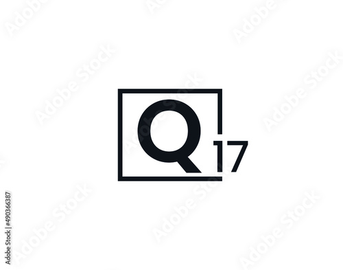 Q17, 17Q Initial letter logo