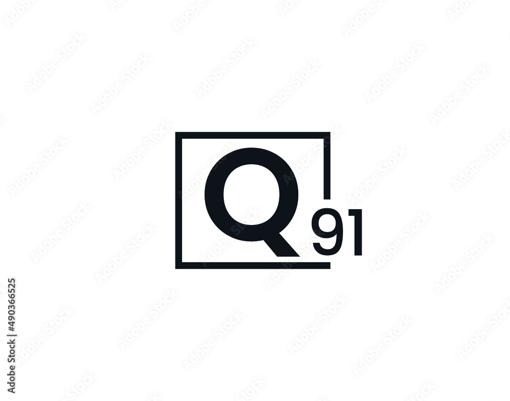 Q91, 91Q Initial letter logo Q91, 91Q Initial letter logo