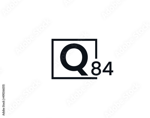 Q84, 84Q Initial letter logo