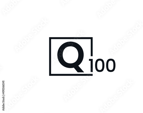 Q100, 100Q Initial letter logo photo