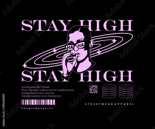 Aesthetic Graphic Design for T shirt  Street Wear and Urban Style