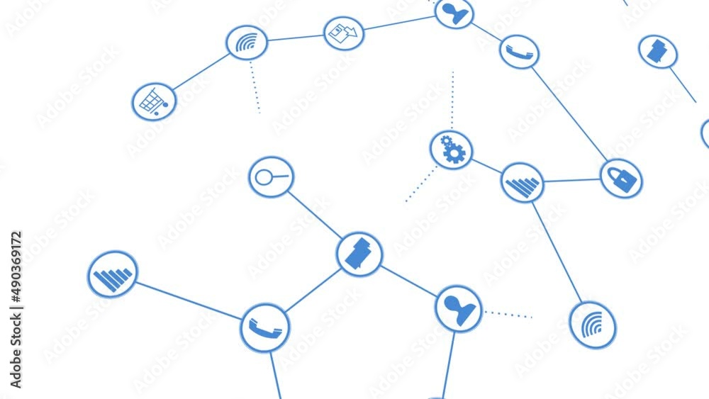 Digital tech connected icon symbols isolated on white background. Concept technology cyberspace. Digital tech connected icon symbols isolated on white background. Concept technology cyberspace.