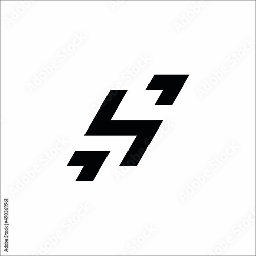 Moving forward S logo. initials s vector.