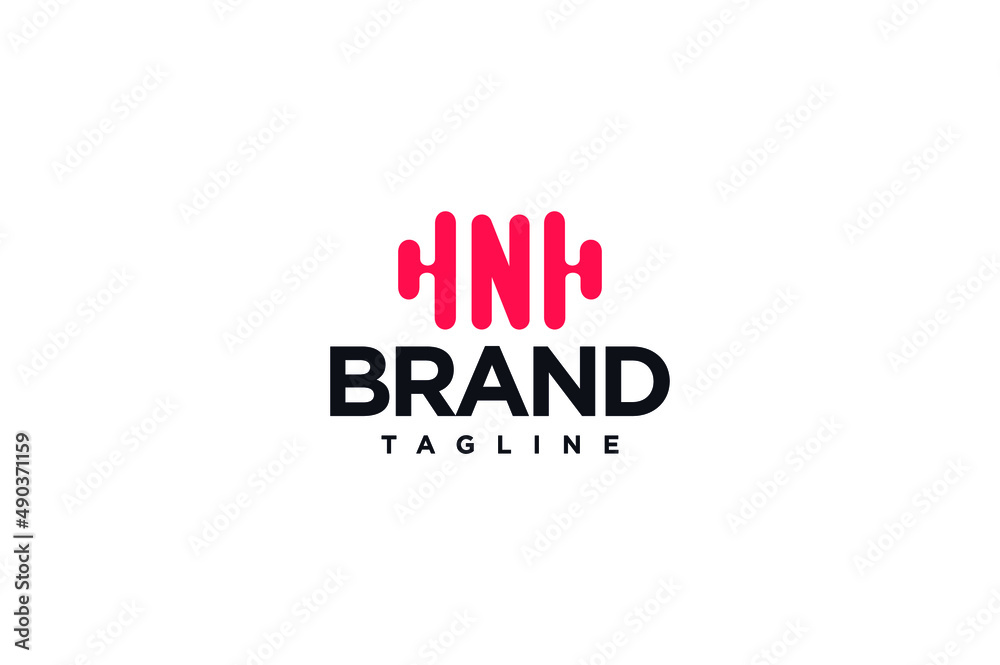 letter N fitness logo letter N fitness logo