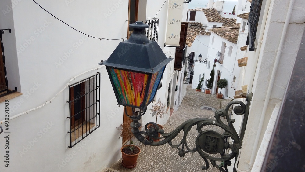 Europe, Italy , Spain March 2022 - Altea is a little sea village city with white houses in Mediterranean coast called the Costa Blanca in Murcia Europe, Italy , Spain March 2022 - Altea is a little sea village city with white houses in Mediterranean coast called the Costa Blanca in Murcia