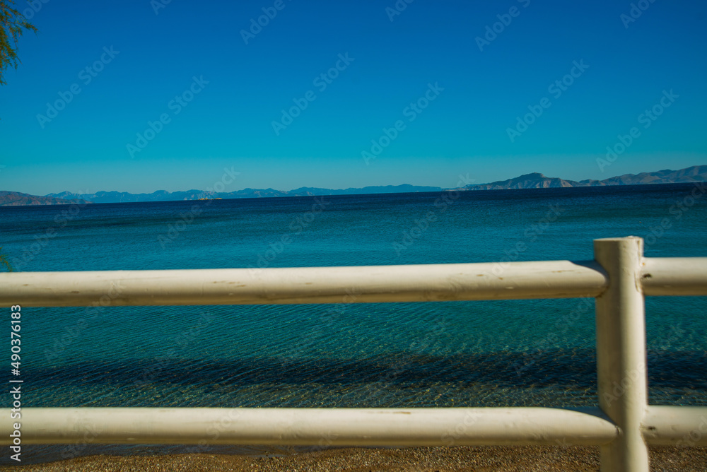 DATCA, TURKEY: Seascape in the resort town of Datca on a sunny day. DATCA, TURKEY: Seascape in the resort town of Datca on a sunny day.