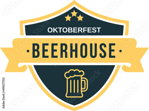 Oktoberfest, Retro beer festival logo, octoberfest, beerhouse