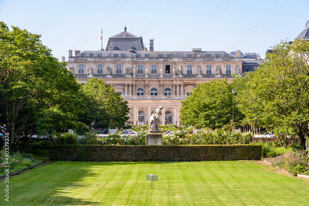 Palais-Royal garden in Paris, France.