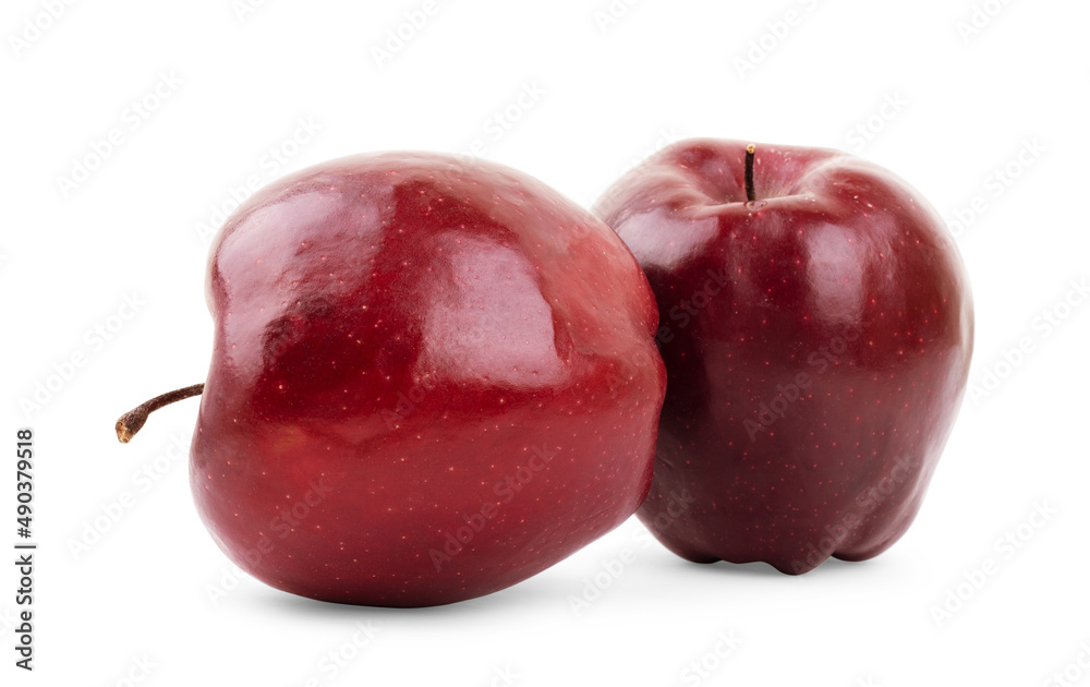 Perfect Fresh Green Apple Isolated on White Background in Full Depth of Field with Clipping Path. Perfect Fresh Green Apple Isolated on White Background in Full Depth of Field with Clipping Path.