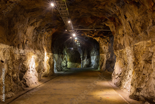 Interior view of the Chenggong Coastal Defense Tunnel