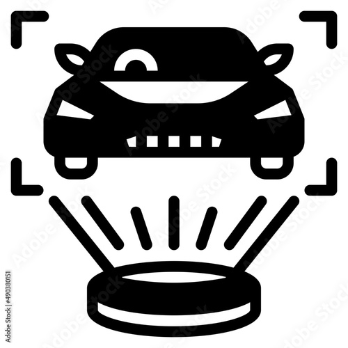 car glyph icon